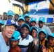 Greg with kids at Sailing Academy