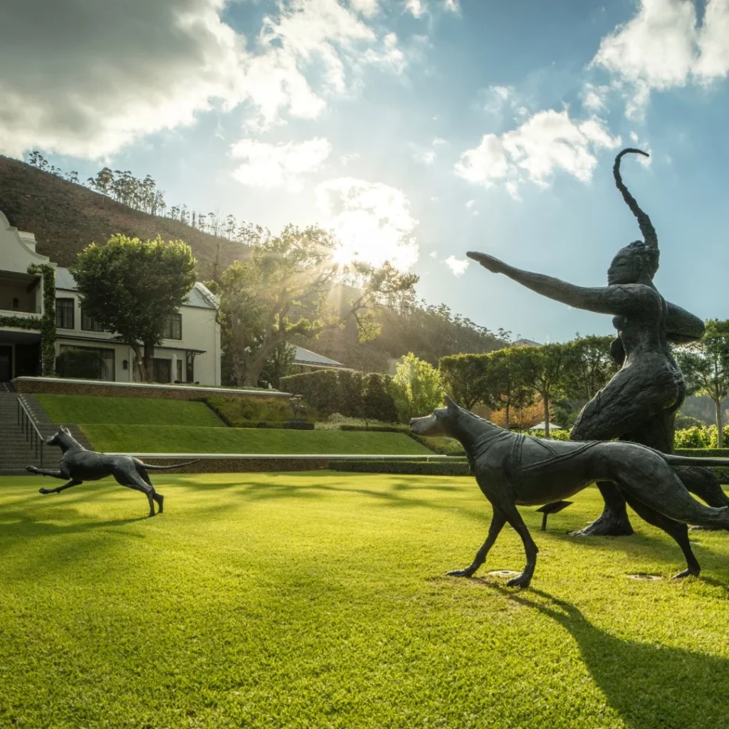 Leeu Estate.Artemis and Dogs. Deborah Bell